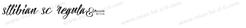 stlibian sc regula字体转换
